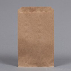 Flat Merchandise Bags. Natural Kraf